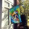 Edge Collections - 28" X 40" - Multicolor - English Bulldog Hippie Dawg Large Artwork - 1 Piece